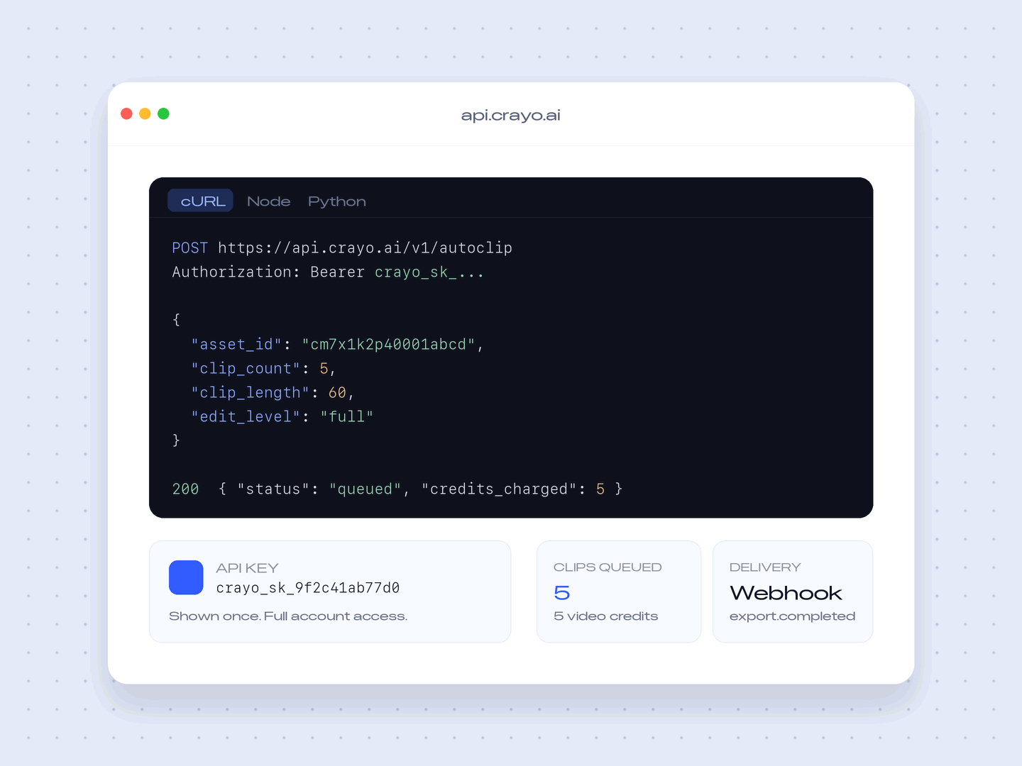 Developer API